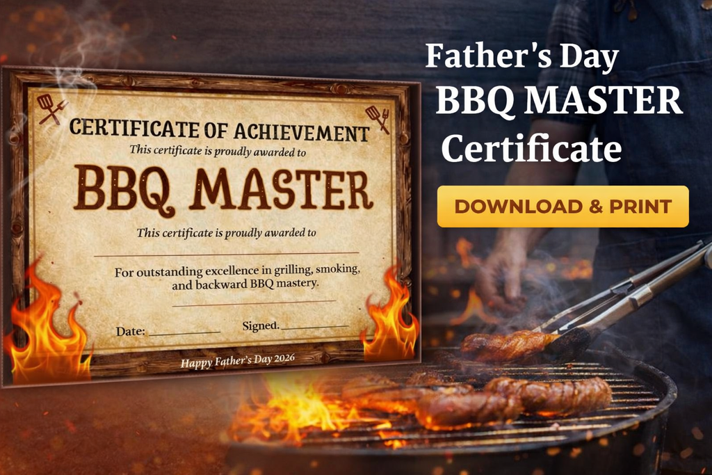 Fathers Day BBQ Master Certificate