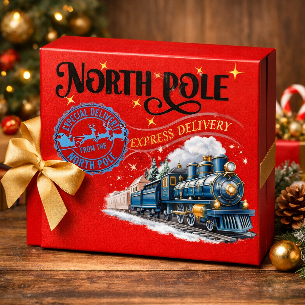 North Pole Express Delivery – Christmas Train Clipart Bundle