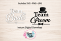 Team Bride & Team Groom Clipart set
