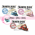 North Pole Express Delivery – Christmas Train Clipart Bundle
