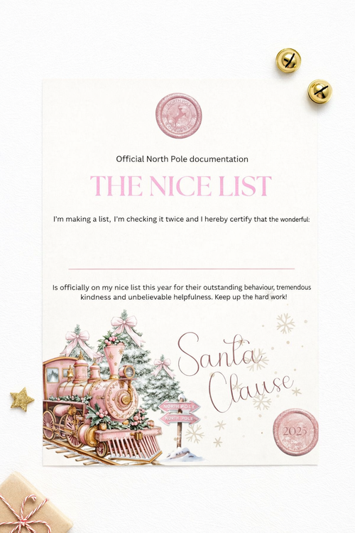 Christmas Nice List - Prink edit